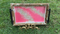 Pink Resin Wood Tray