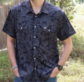 Black Camo SL Button Down