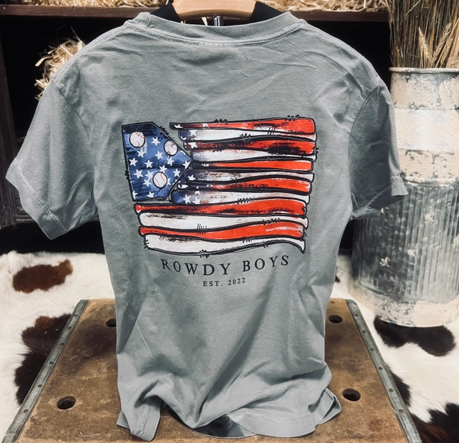 Baseball Flag Youth Tee