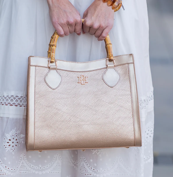 Palmer Tote Woven Gold