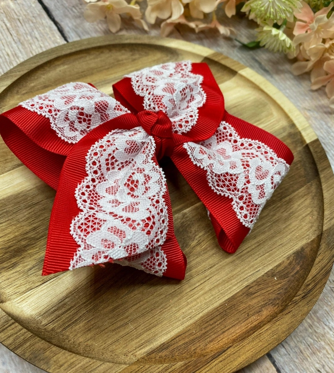 Chantilly Lace Two-Tone Bow