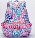 Coral Kids Ruffle Backpack