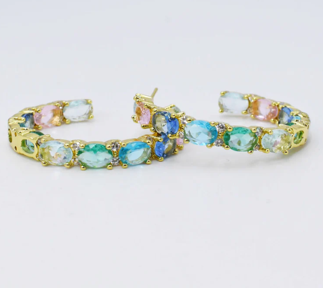 Pastel Dreams Hoop Gold