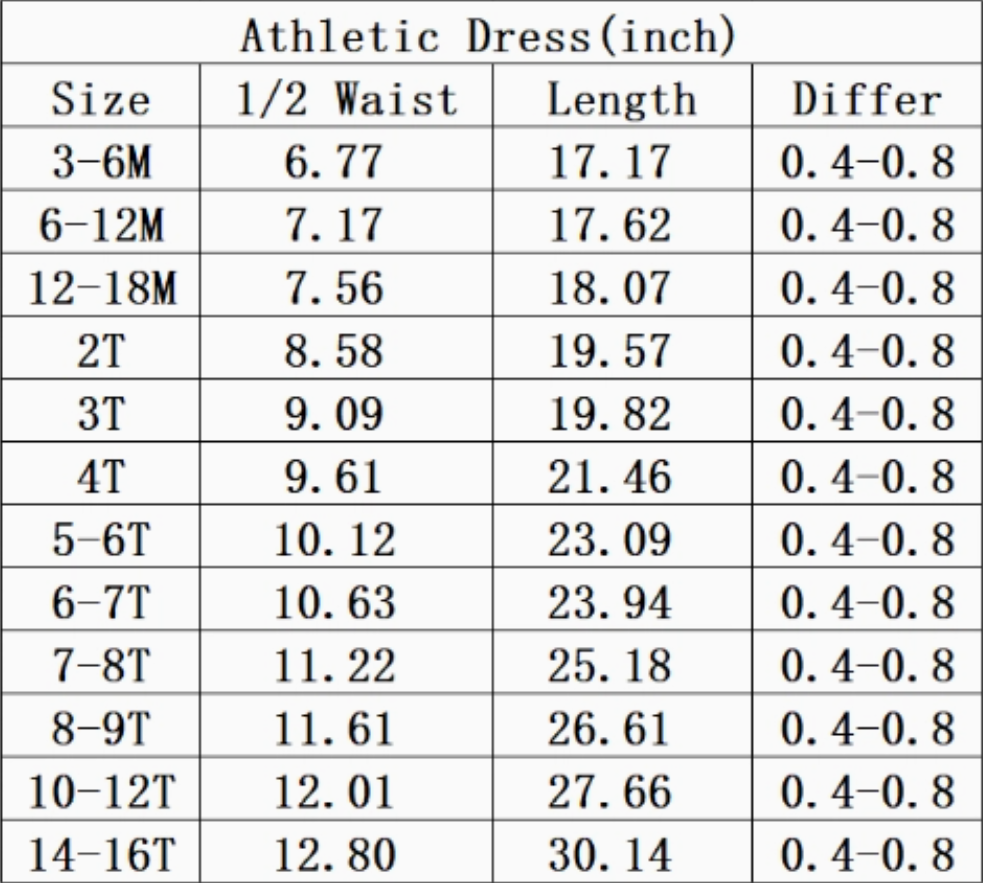 Pre-Orders Girls Active Dresses