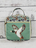 Camouflage Duck Printed Canvas Lunch Boxes Bag
